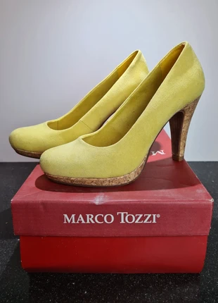 Escarpins jaunes Marco Tozzi – Pointure 37, merk: Marco Tozzi, staat: Nieuw zonder prijskaartje, maat: 37, € 19,95, € 21,65 inclusief Kopersbescherming