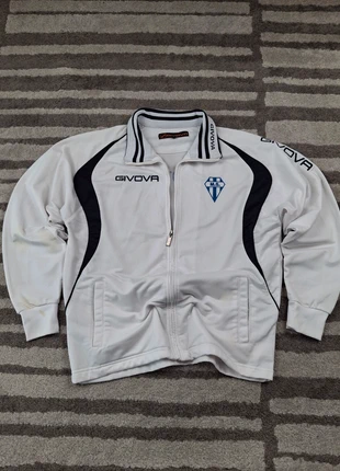 Veste de sport blanche et noir logo brodé vintage exclusif y2k en bon état taille S, brand: Vintage Dressing, condizioni: Buone, taglia: S, €9.90, €11.10 include la Protezione acquisti Pro