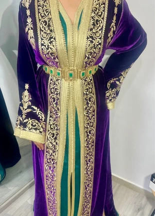 Tekchita marocain / caftan velours, merk: Local, staat: Nieuw zonder prijskaartje, maat: XXXL / 46 / 18, € 500,00, € 510,00 inclusief Kopersbescherming