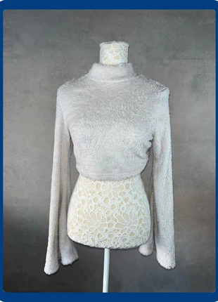 Pull doudou gris clair – Taille M Manches longues oversize, marca: Shine, estado: Muito bom, tamanho: M, €1.10, €1.86 inclui Proteção do Comprador Pro