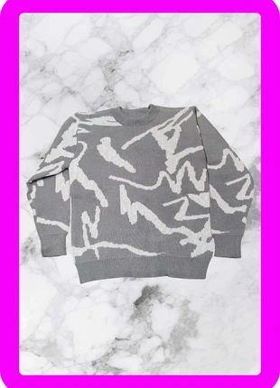 Pull y2k vintage gris foncé avec motif blanc XL, brand: y2k, condizioni: Nuovo senza cartellino, taglia: XL, €30.00, €32.20 include la Protezione acquisti