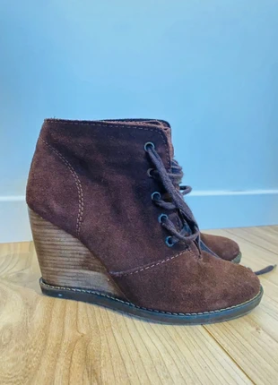 Bottines à talons / camel, marron, marque: Mango, état: Très bon état, taille: 37, 7,00 €, 8,05 € Protection acheteurs incluse
