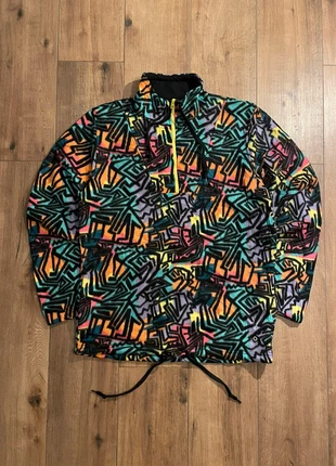 Crazy fleece / polaire vintage à motifs flashy multicolores XL Empyre avec lacet de serrage 2000’s, marke: Vintage Dressing, zustand: Sehr gut, größe: XL / 42 / 14, 25,00 €, 26,95 € inklusive Vinted-Käuferschutz