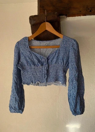 Crop top bleu, marque: Shein, état: Très bon état, taille: L / 40 / 12, 5,00 €, 5,95 € Protection acheteurs incluse