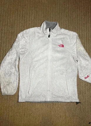 Veste polaire The North Face effet peluche en rose et blanc - taille M - femme, brand: The North Face, condizioni: Ottime, taglia: M / IT 42 / EU 38, €40.50, €43.23 include la Protezione acquisti