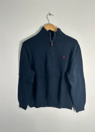 Pull Ralph Lauren half zip bleu marine, marque: Ralph Lauren, état: Très bon état, taille: L, 59,00 €, 62,65 € Protection acheteurs (Pro) incluse