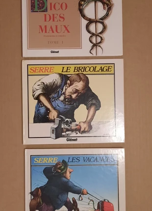 3 albums de Serre - Les vacances - Le bricolage - Dico des maux Tome 1, condizioni: Ottime, €18.00, €19.60 include la Protezione acquisti
