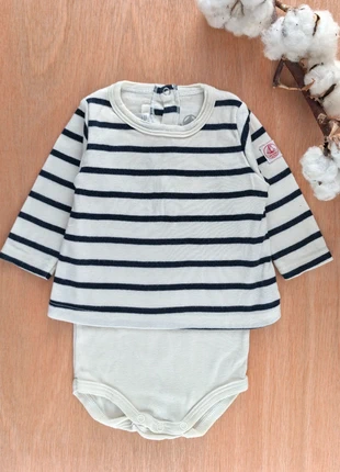 Body marinière / manches longues / 3 mois 60 cm / Petit Bateau, marque: Petit Bateau, état: Très bon état, taille: 1-3 mois / 56 cm, 8,00 €, 9,10 € Protection acheteurs (Pro) incluse