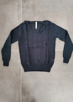 Pull bleu marine motif carreaux Springfield T. 38 neuf, brand: Springfield, condition: New without tags, size: M / 38 / 10, €8.00, €9.10 includes Buyer Protection