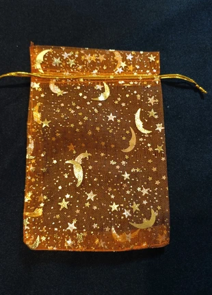 Lot de 10 pochettes Crépuscule Doré organza orange lune & étoiles 10×15 cm, brand: sansnom., condition: New without tags, €2.53, €3.36 includes Buyer Protection Pro