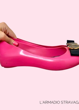 Ballerine Anglomania Melissa Jason Wu Rosa con fiocco nero n 39, marca: MELISSA, estado: Muito bom, tamanho: 39, €18.00, €19.60 inclui Proteção do Comprador