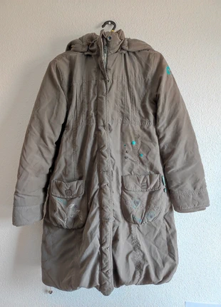 Doudoune longue fille Sergent Major 12 ans taupe broderies turquoise excellent état, marque: Sergent Major, état: Très bon état, taille: 12 ans / 152 cm, 13,00 €, 14,35 € Protection acheteurs incluse