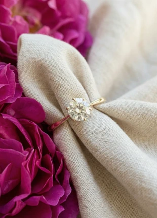 Bague solitaire en OR blanc 18K / 750 diamant, estado: Muy bueno, tamaño: Ajustable, 1 190,00 €, 1 250,20 € Protección al comprador incluida