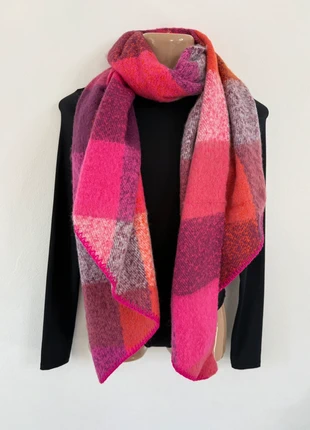 Cachecol quente Xadrez - rosa e laranja - Suave e elegante, marca: lalale, estado: Novo com etiquetas, €12.90, €14.25 inclui Proteção do Comprador