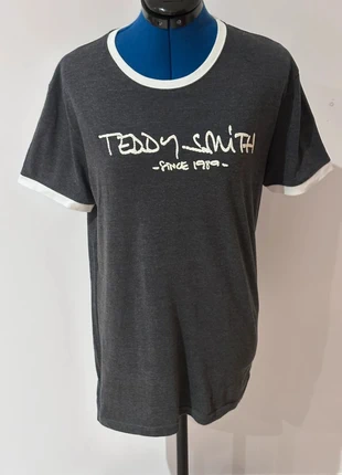 T-shirt gris « Teddy Smith » blanches – Teddy Smith – Taille M, brand: Teddy Smith, condition: Very good, size: M / 38 / 10, €8.00, €9.10 includes Buyer Protection Pro