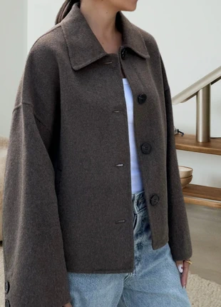 Veste courte chic marron, marca: Vintage Dressing, estado: Novo sem etiquetas, tamanho: S / 36 / 8, €45.00, €47.95 inclui Proteção do Comprador Pro