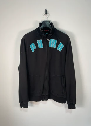 Puma Black Track Jacket Blue Embroidered Logo Arch Lettering Full Zip, merk: Puma, staat: Heel goed, maat: XXL, € 19,95, € 21,65 inclusief Kopersbescherming