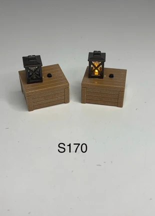 2 lampes farwest mine gare Playmobil S170, marca: Playmobil, estado: Novo sem etiquetas, tamanho: Prematuro, até 44 cm, €4.00, €4.90 inclui Proteção do Comprador Pro