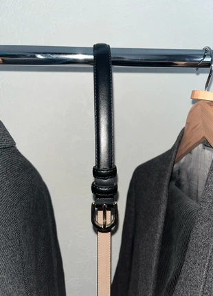 Ceinture sartorial noir en cuir de vachette, marque: Vintage Dressing, état: Très bon état, taille: 95 cm, 22,99 €, 24,84 € Protection acheteurs incluse