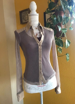 Camisa Rejilla 🤎 Vintage, brand: La Petite Française, condizioni: Buone, taglia: S / IT 40 / EU 36, €19.99, €21.69 include la Protezione acquisti