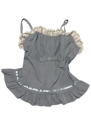 petit haut coquette bleu clair, marca: COQUETTE, estado: Bueno, tamaño: XL / 42 / 14, 8,00 €, 9,10 € Protección al comprador incluida