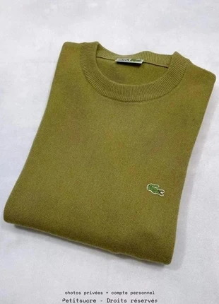 Pull Lacoste y2k Homme Kaki col rond Old Money Loose Original Pull over - Taille Xl /782V-B, merk: Lacoste, staat: Heel goed, maat: XL, € 49,00, € 52,15 inclusief Kopersbescherming Pro