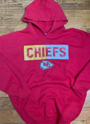 Kansas City Chiefs Red Hoodie L– NFL Vintage Pullover sweatshirt, marque: NFL, état: Très bon état, taille: L, 15,00 €, 16,45 € Protection acheteurs incluse