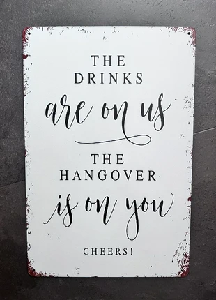 Leuk metalen bord voor mancave thuisbar, condizioni: Ottime, €9.95, €11.15 include la Protezione acquisti Pro