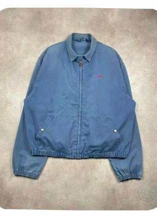 Veste Harrington Ralph Lauren XL Made in USA Gris | Vintage Workwear Rare - Taille XL, marca: Ralph Lauren, estado: Bom, tamanho: XL, €45.00, €47.95 inclui Proteção do Comprador Pro