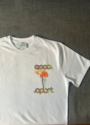 T-shirt blanc pour homme de la marque Casa Blanca, collection Sport Tennis Club taille M, marke: Casablanca, zustand: Sehr gut, größe: M, 15,00 €, 16,45 € inklusive Vinted-Käuferschutz