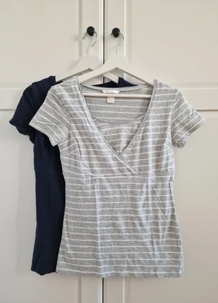 2 T-Shirts mit Stillfunktion von H&M Größe S, marque: H&M, état: Très bon état, taille: S / 36 / 8, 4,00 €, 4,90 € Protection acheteurs incluse