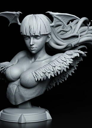 Buste Morrigan Aensland 3D Résine – Inspiré de l’univers Darkstalkers, marca: Impression, estado: Nuevo sin etiquetas, 4,99 €, 5,94 € Protección al comprador Pro incluida