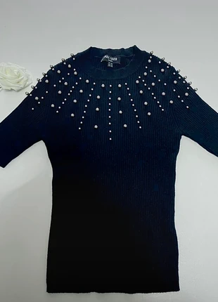 Pull noir perlé, marque: Jennyfer, état: Très bon état, taille: XS / 34 / 6, 5,00 €, 5,95 € Protection acheteurs incluse