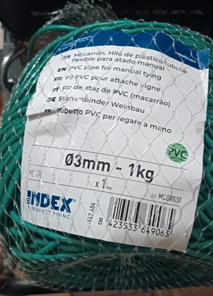 Hilo 3 mm de pvc para uso agricola, marque: Index, état: Neuf avec étiquette, 12,00 €, 13,30 € Protection acheteurs incluse
