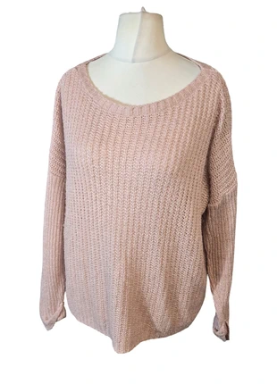 New Look Pale Pink Oversized Knit Jumper – Size 12, brand: New Look, condition: Good, size: M / UK 12-14, £2.50, £3.33 includes Buyer Protection