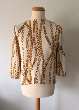 Blouse Roseanna femme T40 - Motifs chaîne - Chic & fluide, marque: Roseanna, état: Neuf sans étiquette, taille: L / 40 / 12, 28,50 €, 30,63 € Protection acheteurs incluse