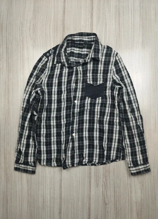 Chemise noir et blanche IKKS - Taille 10ans, marca: IKKS, estado: Muito bom, tamanho: 10 anos / 140 cm, €3.90, €4.80 inclui Proteção do Comprador