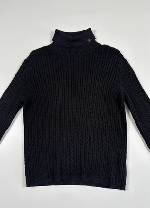 Col roulé torsadé noir brodé RLL – Lauren Ralph Lauren – Taille L, brand: Ralph Lauren, condition: Very good, size: L / 40 / 12, €16.00, €17.50 includes Buyer Protection Pro