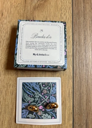 Paire de boucles d’oreilles dorées, merk: My Little Box, staat: Nieuw met prijskaartje, € 3,00, € 3,85 inclusief Kopersbescherming