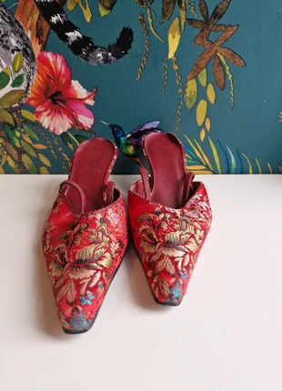 Oosterse Muiltjes/Pumps - Puntneus - Maat 36, merk: Vintage, staat: Goed, maat: 36, € 4,00, € 4,90 inclusief Kopersbescherming