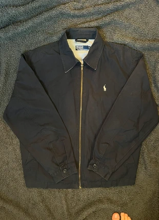 Veste Ralph Lauren Harrington | taille S | bleu marine logo blanc, brand: Ralph Lauren, condition: Very good, size: S, €60.00, €63.70 includes Buyer Protection