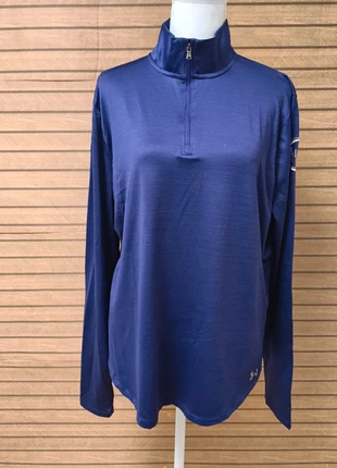 Under Armour – Sweat 1/4 Zip Homme – Bleu marine – Taille 2XL – Coupe loose - Musculation Running, marke: Under Armour, zustand: Sehr gut, größe: XXL, 15,00 €, 16,45 € inklusive Vinted-Käuferschutz