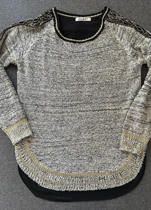 Pull en maille à sequins, brand: Olay, condition: Good, size: One size, €6.50, €7.53 includes Buyer Protection