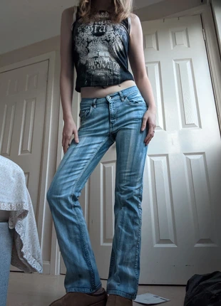 Funky y2k bootcut low rise jeans, brand: Mustang, condition: Very good, size: M / 10, £10.00, £11.20 includes Buyer Protection