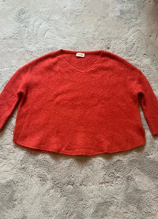 Pull D’Hiver American Vintage Rouge en Laine | Taille XS/S, marca: American Vintage, estado: Muito bom, tamanho: S / 36 / 8, €19.90, €21.60 inclui Proteção do Comprador