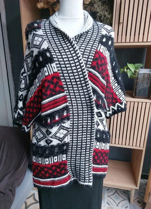 🐾Magnifique Cardigan style Péruvien - Élégance et Tradition Andine🪻, brand: Vintage Dressing, condition: New without tags, size: XL / 42 / 14, €26.30, €28.32 includes Buyer Protection