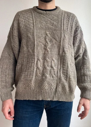 Pull Aran irlandais 100% laine homme taille XL Kaki - VST155, condizioni: Ottime, taglia: XL, €45.00, €47.95 include la Protezione acquisti Pro