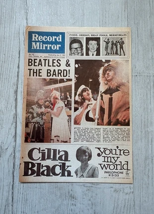 Carte postale The Beatles Record Mirror, état: Très bon état, 2,00 €, 2,80 € Protection acheteurs incluse