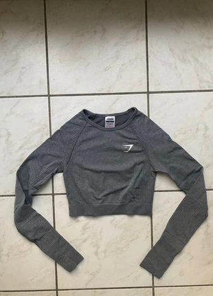 Crop top vital seamless Gymshark taille XS couleur gris, marke: Gymshark, zustand: Sehr gut, größe: XS / 34 / 6, 13,00 €, 14,35 € beinhaltet Vinted-Käuferschutz Pro