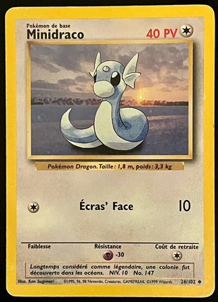 Carte Pokémon Minidraco 26/102 - Wizards Set de Base 1999, marque: Pokémon, état: Bon état, 2,30 €, 3,12 € Protection acheteurs incluse